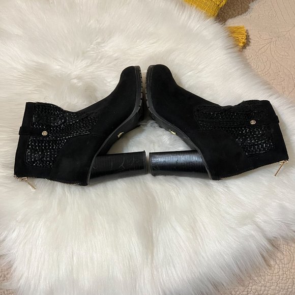 Juicy Couture Black Classic Ankle Boots Size 9 Medium - Picture 9 of 15